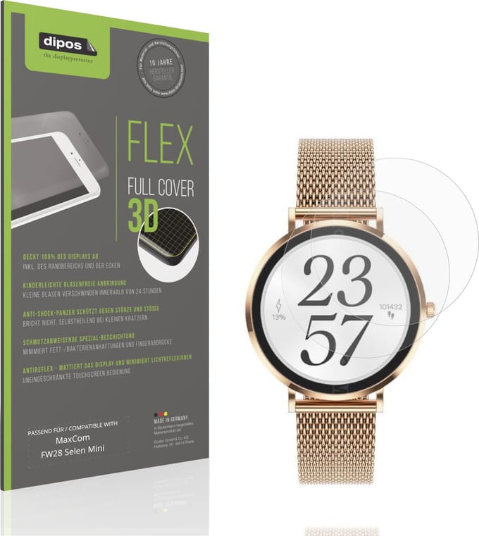 dipos FLEX – 2x Matte Screenprotector geschikt voor MaxCom FW28 Selen Mini | Volledige Schermbescherming | Case-Friendly