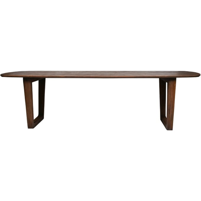 Livingfurn - Eetkamertafel Cortez - Bruin - Mangohout - 270 cm