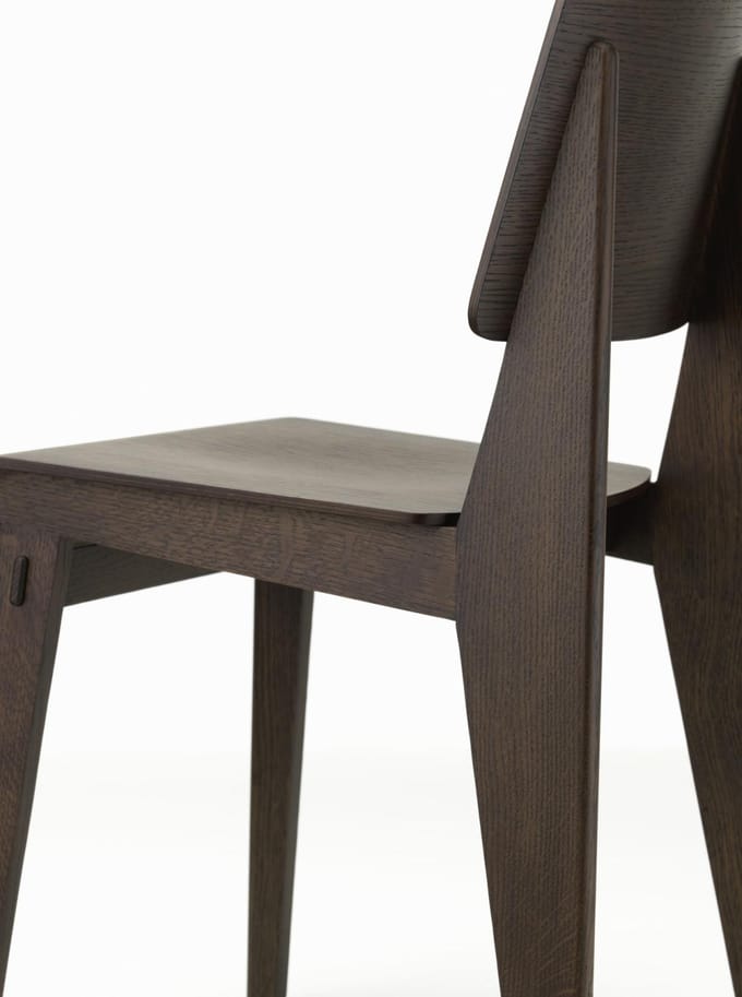 Vitra Chaise Tout Bois - Eiken donker