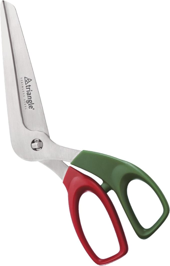 Triangle Pizzaschaar met Italiaanse Vlagkleuren – 24,5 cm – Uitneembaar – RVS
