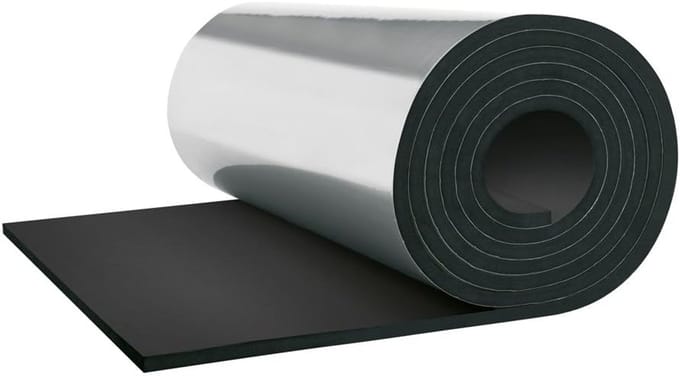 Zelfklevende Isolatiematten Rubber 6mm - Flexibel Condensatie- en Vorstbescherming