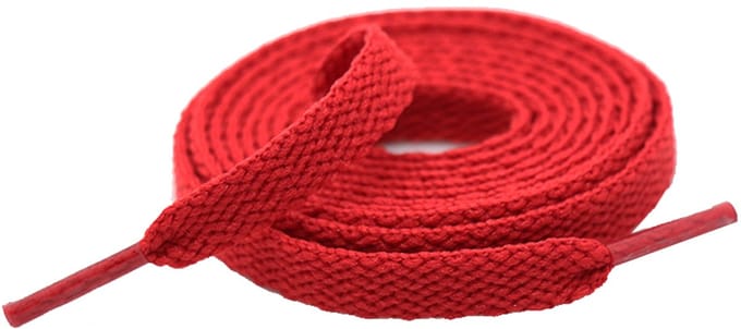 Veters Cirotti | Rood | 120cm | 6mm | Schoenaccessoires - Schoenveters