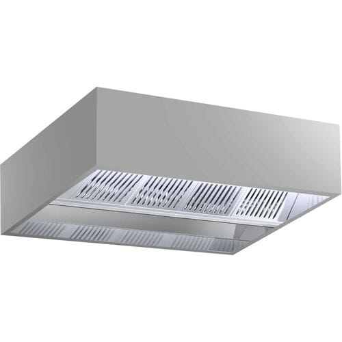 GGM Gastro Induktions-Deckenhaube - 2000mm - ohne Motor - mit Filter