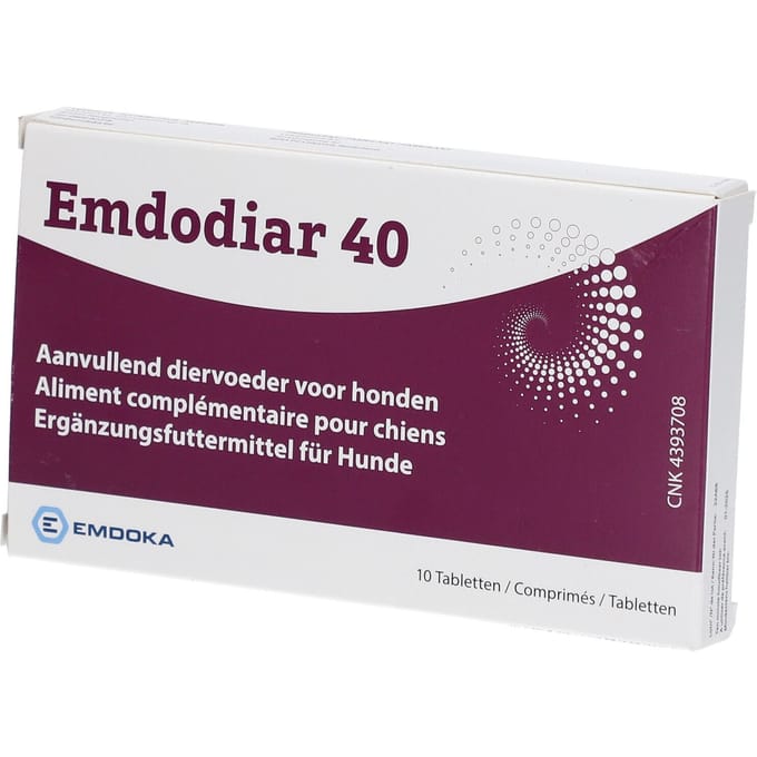 Emdodiar 40 Aanvullend Diervoeder Hond 10 Tabletten