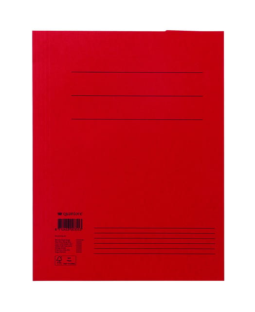 Dossiermap Quantore A4 250gr rood