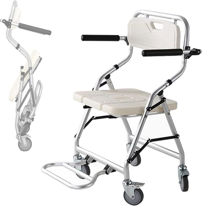 Douchekruk - Douchestoel - Veilig Douchen - Opklapbare Armleuningen - 120 kg - Aluminium