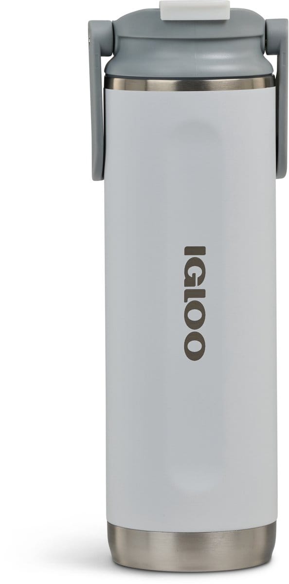 IGLOO - Flip ‘n’ Sip - Drinkfles - Drinkbeker - wit -600ml - Thermosfles