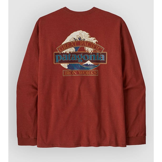 Patagonia Great Waves Responsibili- Longsleeve rood