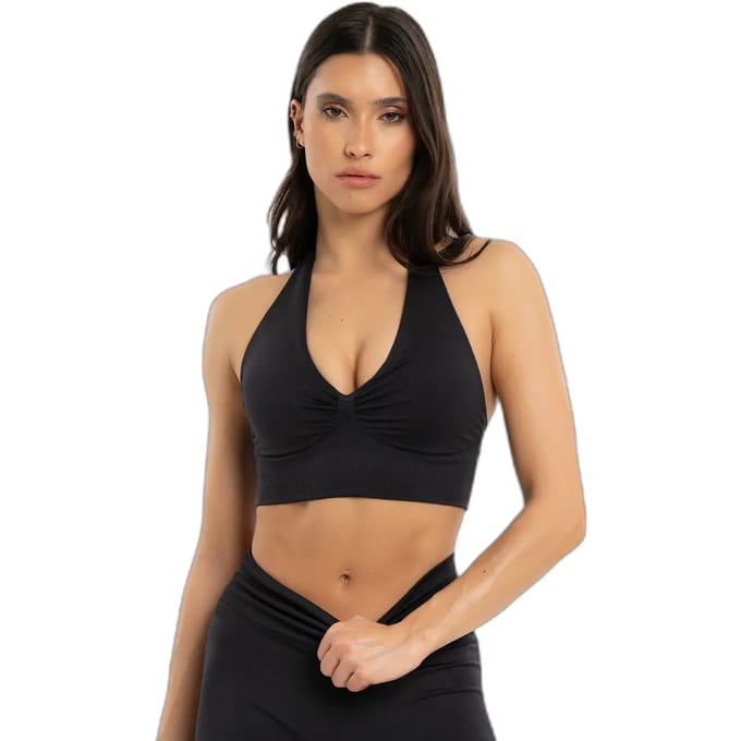 Dames halterbeha Gym Glamour Seamless open back