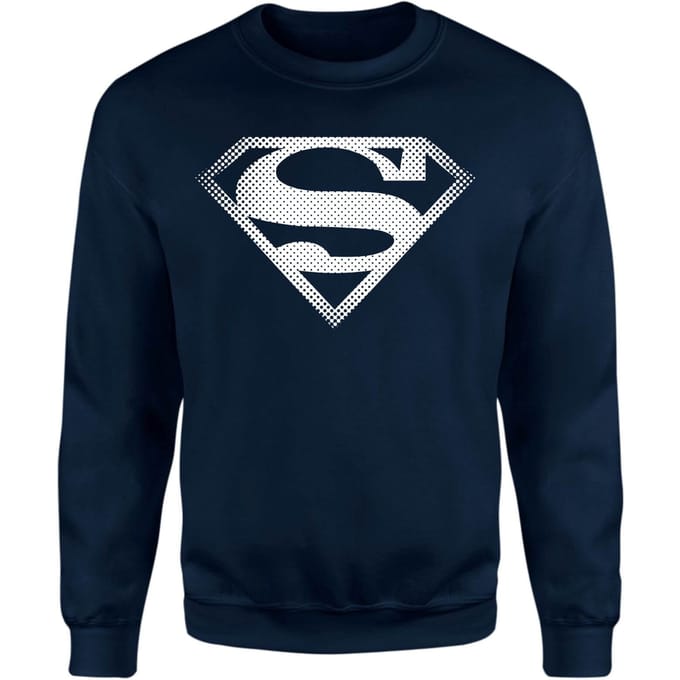 Superman Spot Logo Sweatshirt - Navy - XS