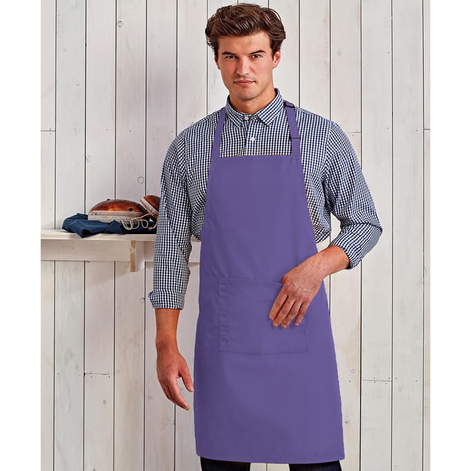 Premier Dames/Dames Kleuren Bipschort Met Zak / Werkkleding (Paars)
