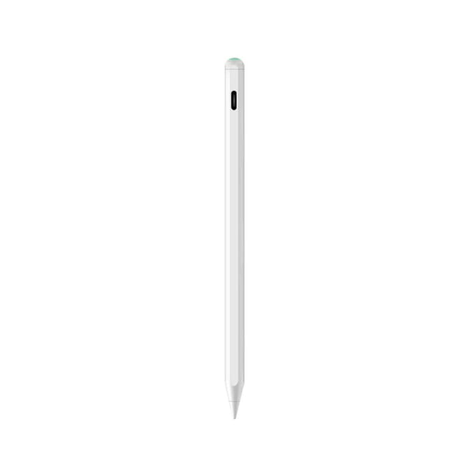 Capacitieve Pen Compatibel Met iPad Handschriftpen met Magnetisch Opladen Tablet Tekenpotlood A wit
