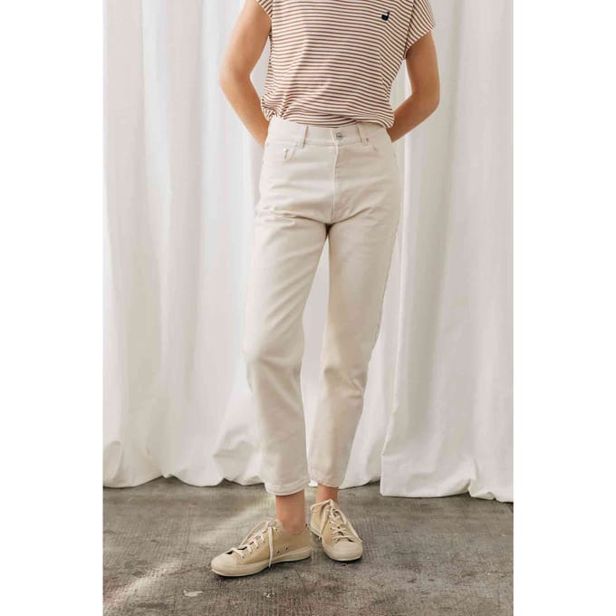 TWOTHIRDS Tralee Pants Ecru Größe: 40 | Skinny Pants Outlet | Damen | Braun