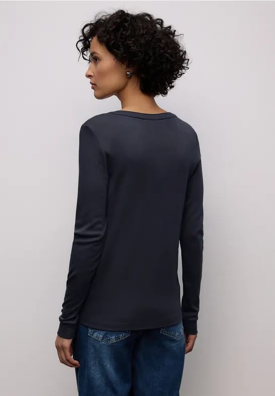 Shirt in effen kleur