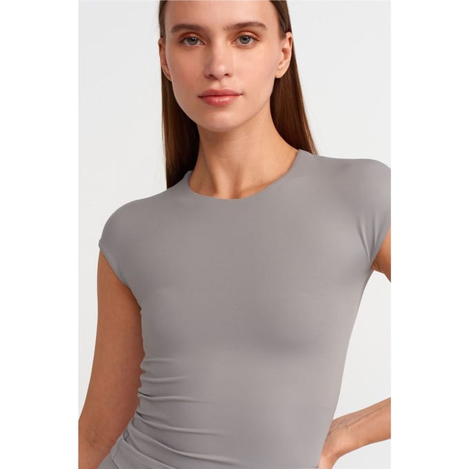 Dames Slim Fit Crew Neck T-shirt