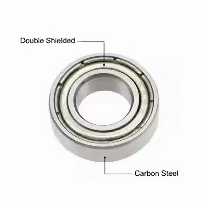 Diepe Groef Kogellager Rubber Afdichting Inham Lagers ZZ, ABEC-1, 4Pcs, 686 6x13x5mm