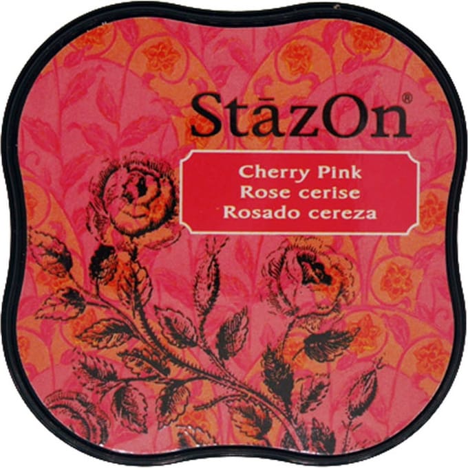 Stempelkussen midi cherry pink - Stazon Tsukineko