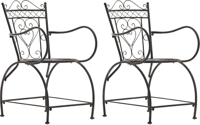 CLP Sheela Set van 2 Tuinstoelen bronzen