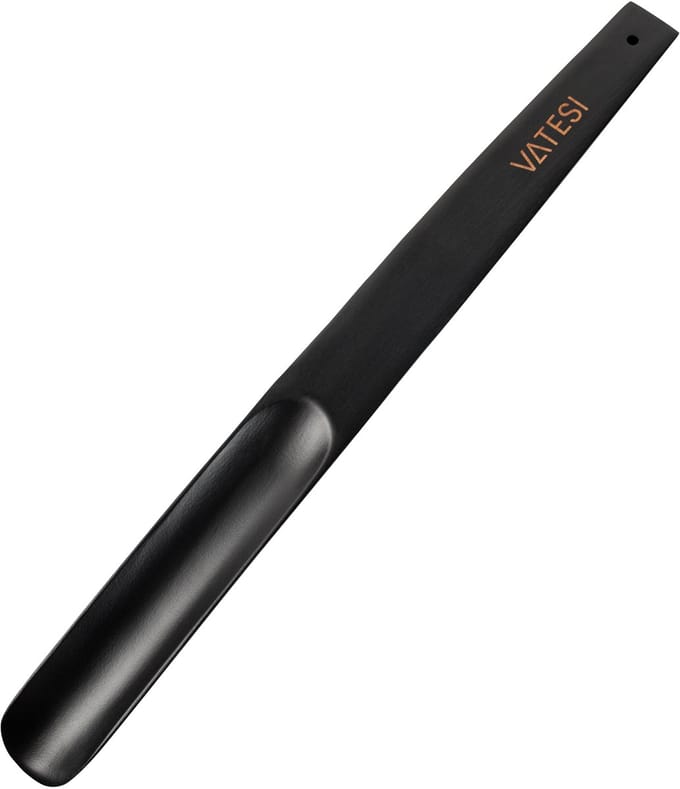 VATESI® Schoenlepel Lang - Schoentrekker van Hout - 38 CM - Zwart