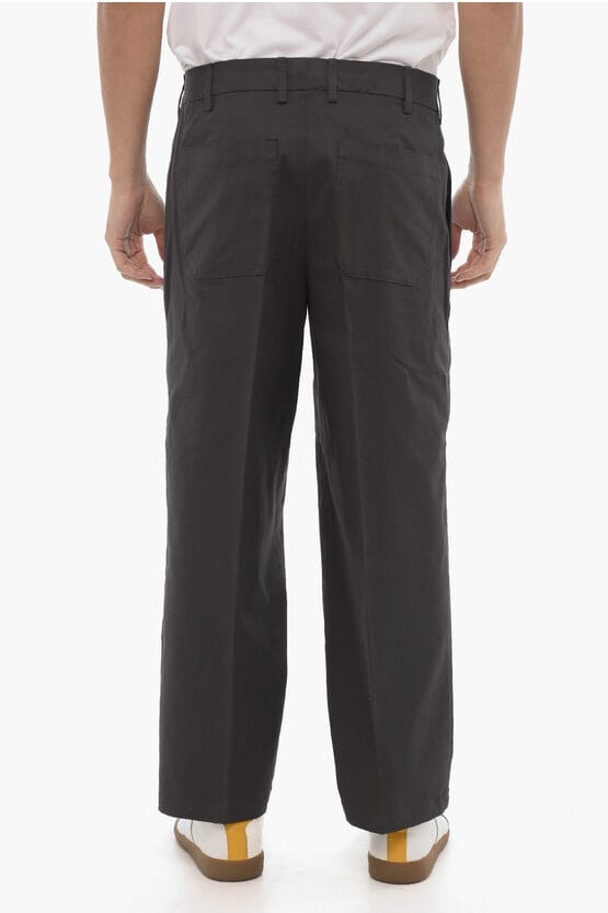 LIAM Chino-broek met normale taille en 4 zakken in grijs