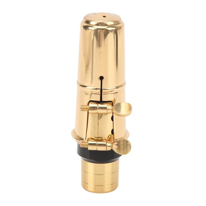 Altsaxofoon Mondstuk Kit met Kap Bindsel Metaal Messing Saxofoon Accessoires voor Professionals Beginners beige
