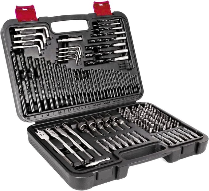 Boor en Schroefbits - Gereedschap Set - Doe-het-zelf Projecten - 150 Delige Set - 32.5 x 23.6 x 7.4 cm