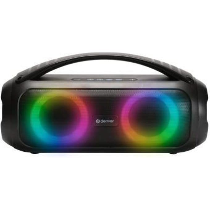 Denver Bluetooth Speaker Draadloos - Lichteffecten - Muziek Box - AUX - TWS Pairing - BTG616