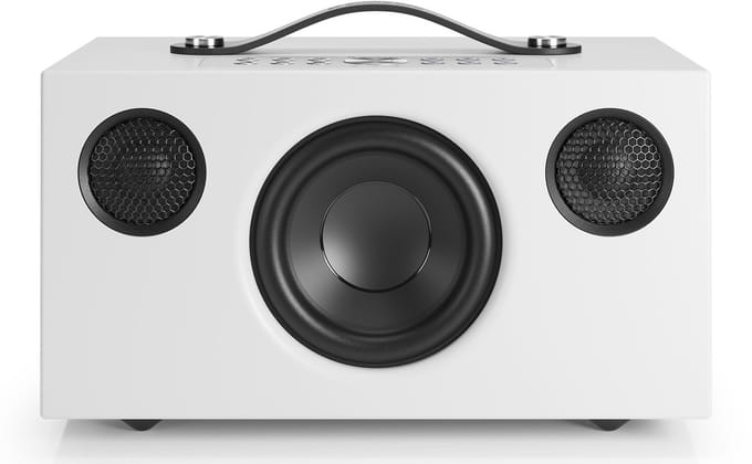Audio Pro C5 MkII Smart Multiroom Actieve Luidspreker – 50W Vermogen – 4” Woofer & Textieldome Tweeters – Bluetooth, AirPlay 2 & Google Cast – Wit