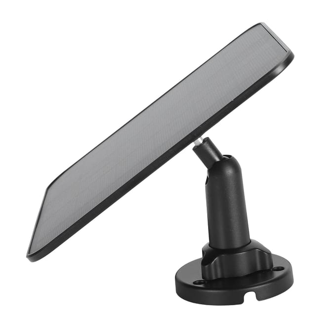 12W Zonnepaneel voor Deurbel IP66 Waterdicht 360 Graden Verstelbare Beugel Camera Zonnepaneel gray