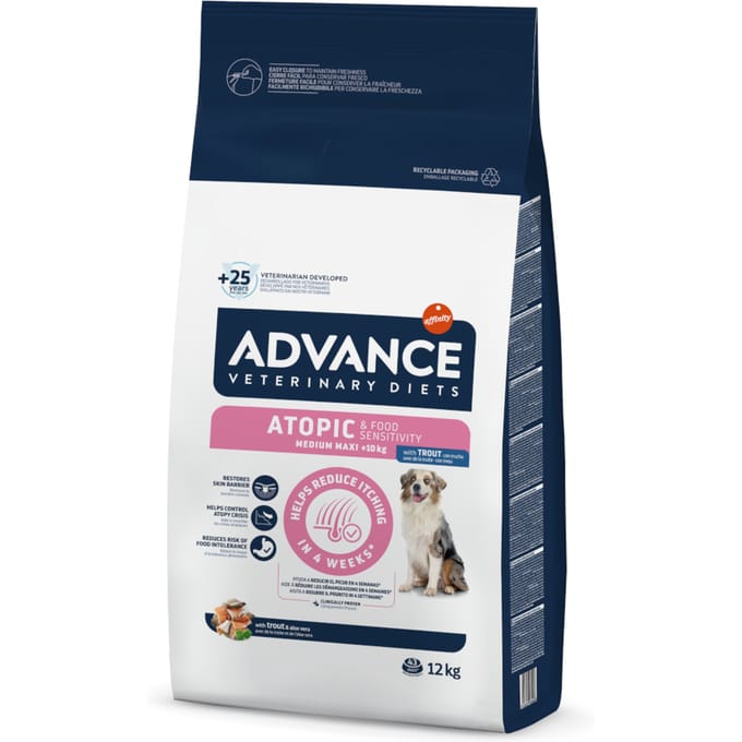 Advance Veterinary Diet Dog - Atopic Care - Medium/Maxi - Hondenvoer - 12 kg