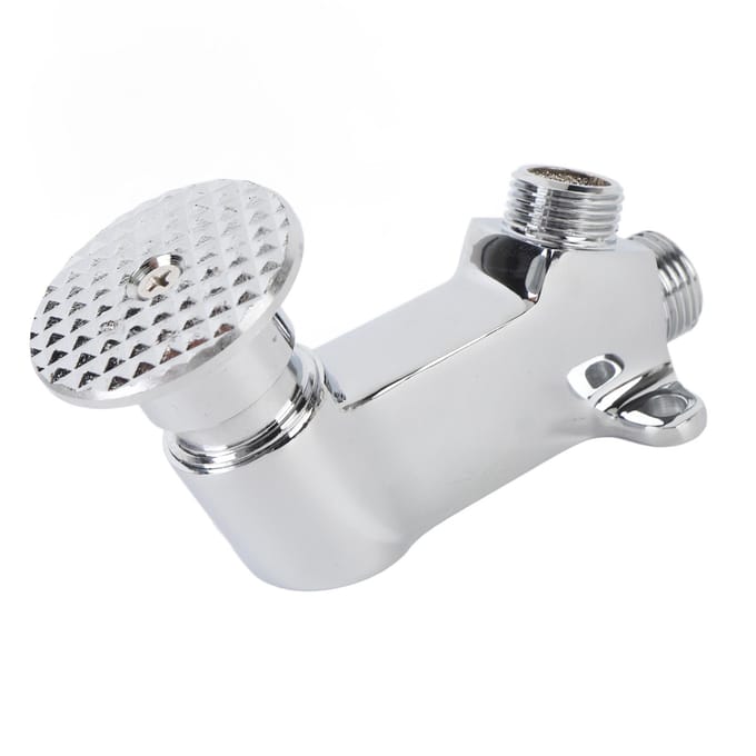 Voetpedaalventiel voor Kraan Enkel Voetpedaal Waterventiel Contactloos Pedaalventiel voor Wastafel Waterkraan white