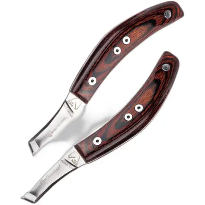 Outils van hoefsmid mes links Felix Roman