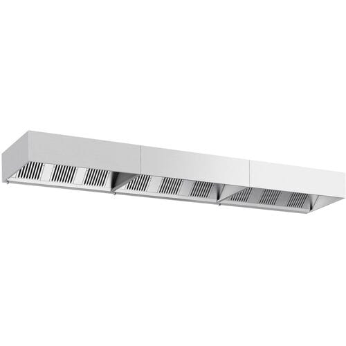 GGM Gastro Kastenhaube - 5800mm - mit Filter & Lampe Zilver