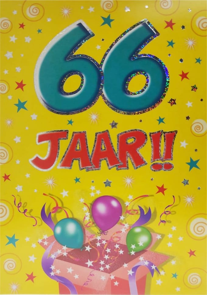 Verjaardagskaart - That Funny Age - 66 jaar - Met Envelop - Per stuk