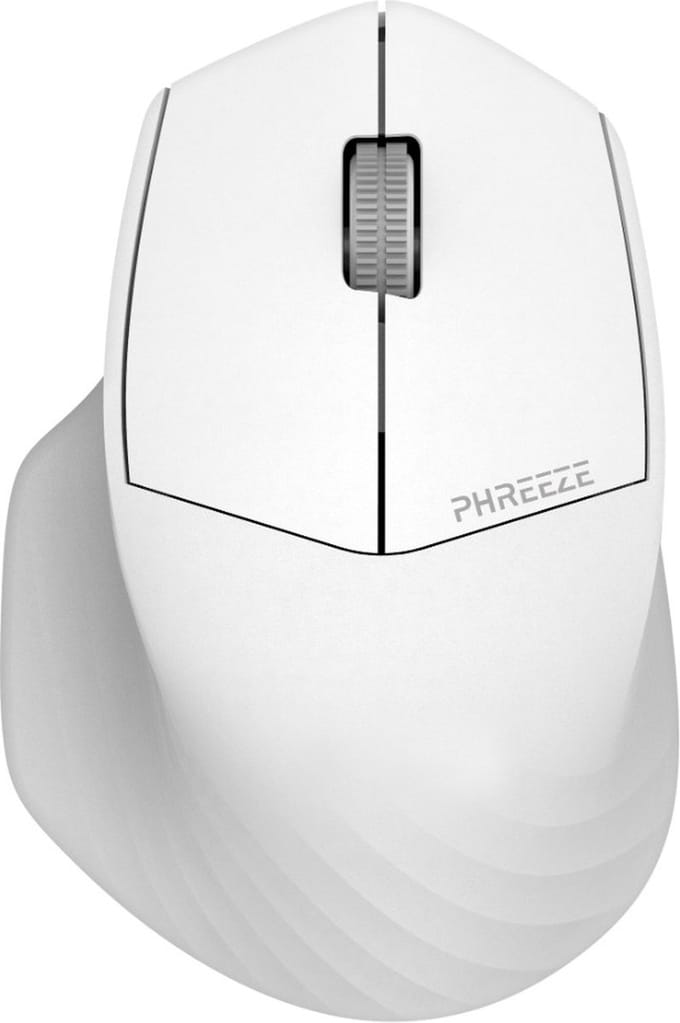 Focus Draadloze Muis - Bluetooth Muis - Oplaadbare Computermuis - Draadloos met Stille Klik - Wit