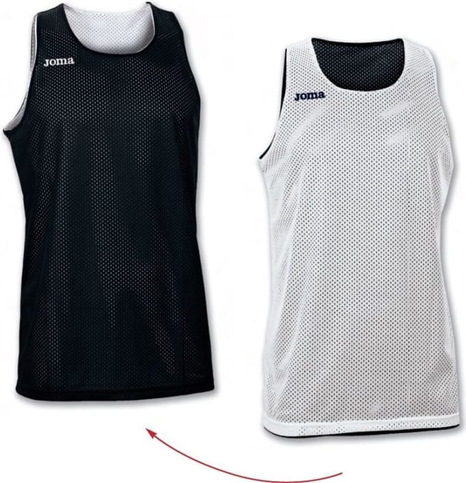 Joma Aro Reversible Shirt Kinderen - Zwart / Wit | Maat: 104-116