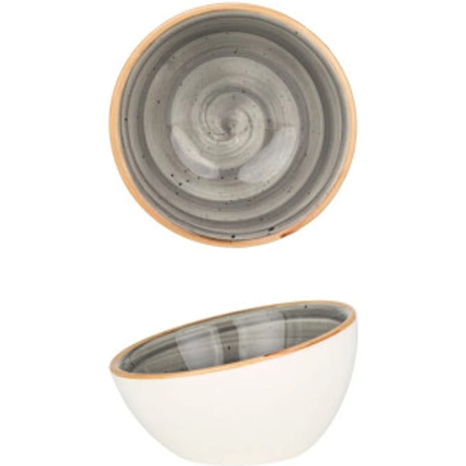 Bonna Serveerschaal - Aura Space - Porselein - 8 cm (60cc) - set van 2