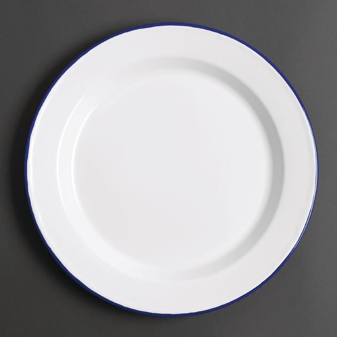 Olympia 6 stuks | Geemailleerd dinerbord 24,5cm