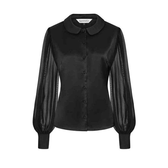 Banned - Francesca Blouse - M - Zwart