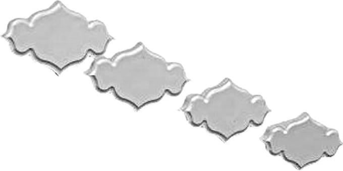 PME Creative Plaque Inserts - Plain Border