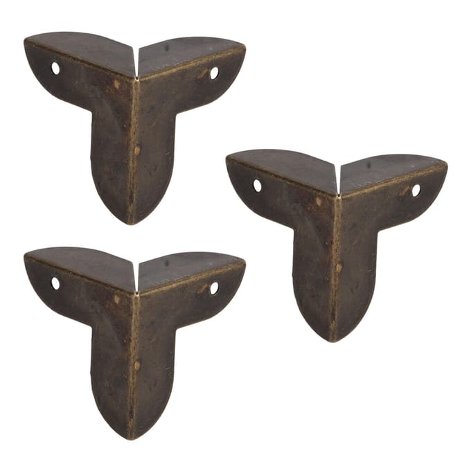 50 stuks Hoekbeschermers Driehoekig Vintage Retro Stijl Stevig Duurzaam Brede Toepassing Hoekbeschermers black