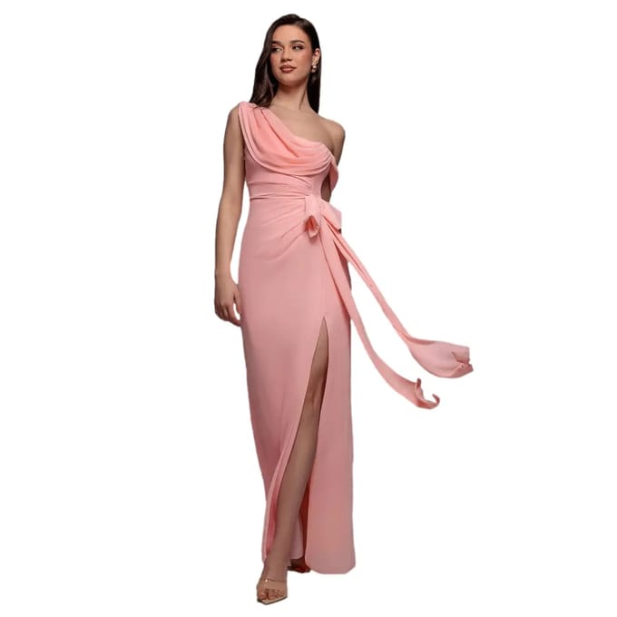 Asymmetrische jurk dames Goddiva Maxi