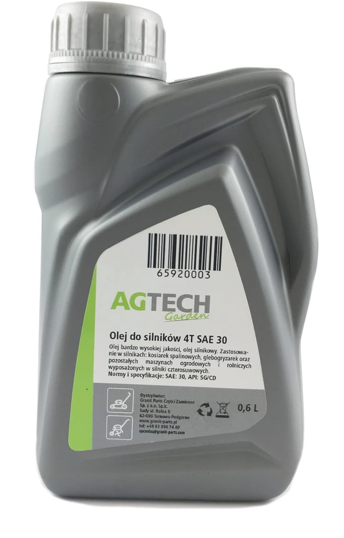 AGTECH Garden AGRO-18 - Motorolie - 4 Takt - SAE 30