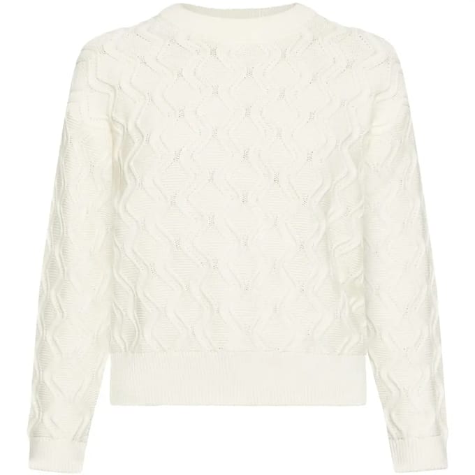 Katoenen kabelpull vrouw KnowledgeCotton Apparel GOTS/Vegan