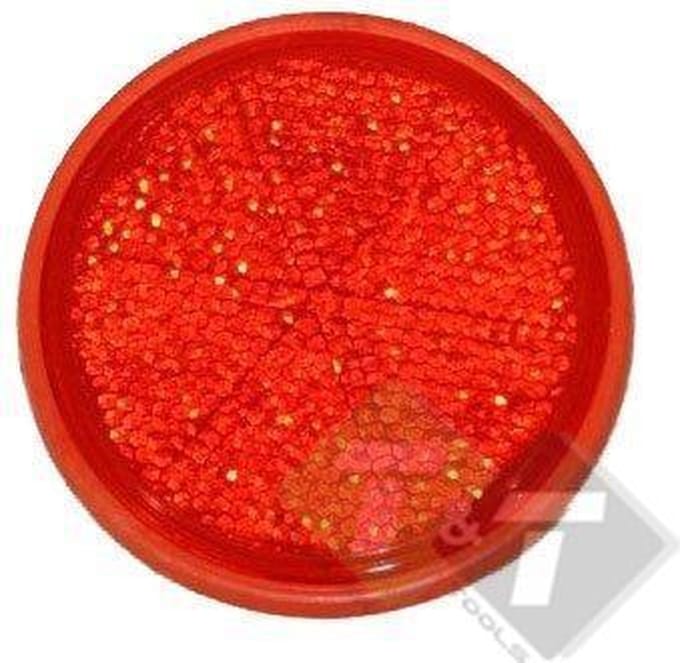 Reflector Rood rond, 60mm, E20 keurmerk