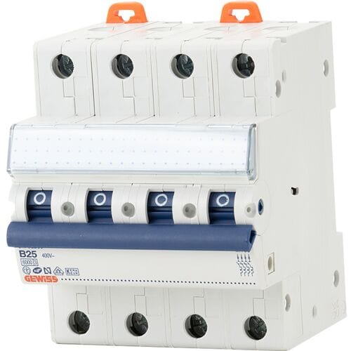 Gewiss installatieautomaat 3P+N B25 6KA