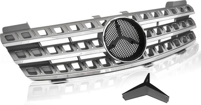 Grill MERCEDES W164 05-08 ZILVER CHROOM
