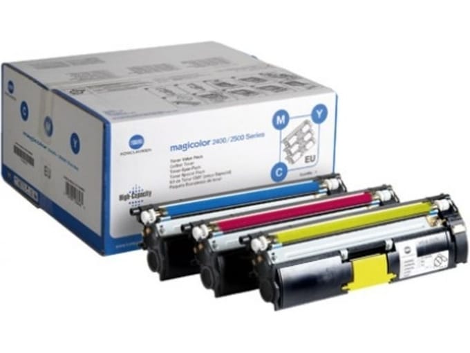Konica Minolta Magicolor 2400 / 2500 3-pack kleur (Origineel Hoge Capaciteit)