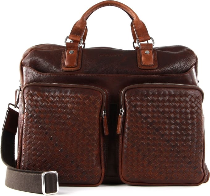 Bugatti Geweven aktetas Leer 48 cm - cm ( Zoll) - british tan