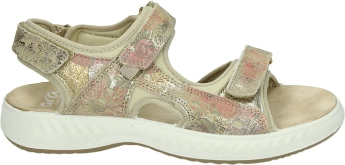 Ara - 1213507 - Platte sandalenDames Sandalen - Kleur: Wit/beige - Maat: 36